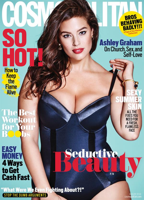 The Super-Sexy Ashley Graham is Cosmopolitan’s August Cover Girl