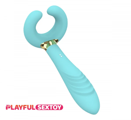 C-Shaped Three-Head Vibrator from PlayfulSexToy: A Fun Gift for the Ladies!